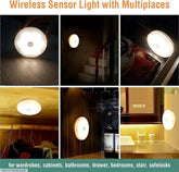 Wireless Sensor Night Lamp White Plastic Multipurpose