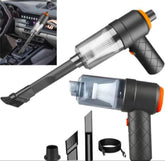 Portable Car Vacuum Black 6" ABS Dust Remover